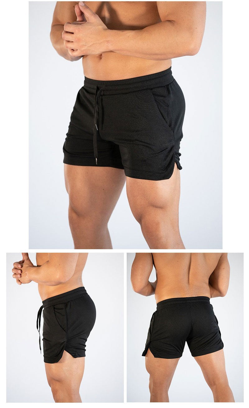 Mens Quick-Dry Fitness Training Shorts